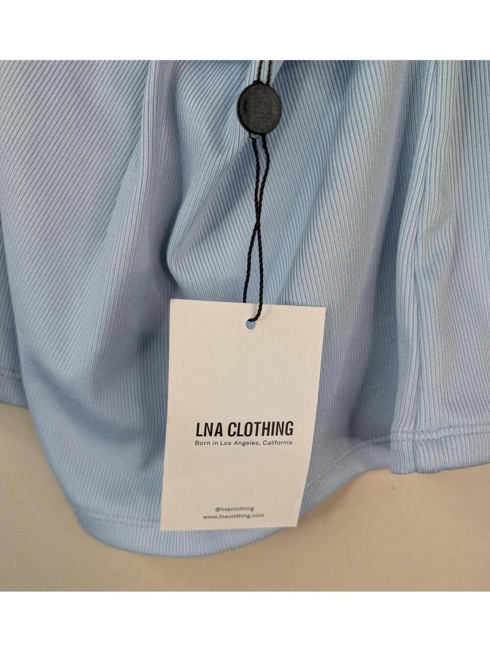 NWT LNA Bradley Halter Top Blue Mist Size L - Picture 5 of 6